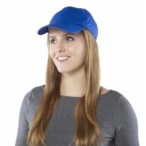 Cotton twill cap Lisa, cobalt blue (Hats)