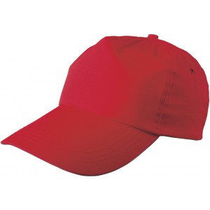 Cotton twill cap Lisa, red (Hats)