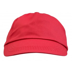 Cotton twill cap Lisa, red (Hats)