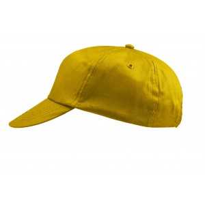 Cotton twill cap Lisa, yellow (Hats)