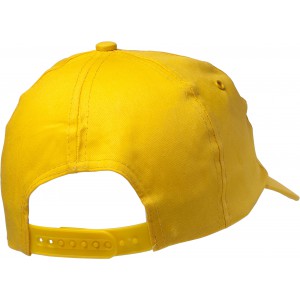 Cotton twill cap Lisa, yellow (Hats)