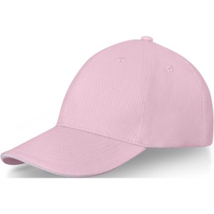 Darton 6 panel sandwich cap, Light pink (Hats)