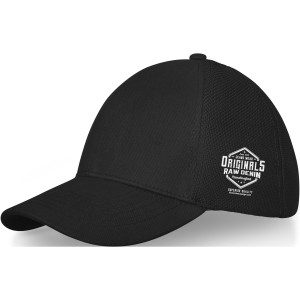 Drake 6panel trucker cap, Solid black (Hats)