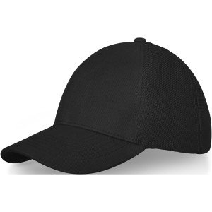 Drake 6panel trucker cap, Solid black (Hats)