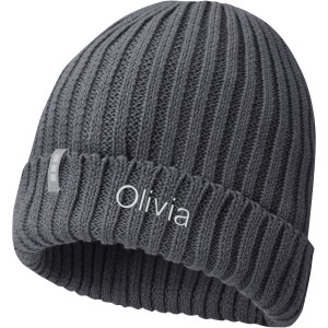 Ives organic beanie, Storm grey (Hats)
