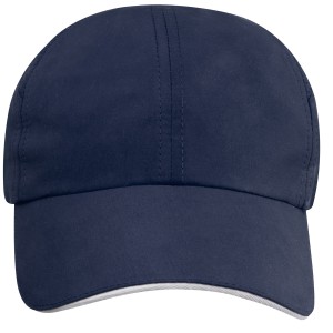 Morion 6 panel GRS recycled cool fit sandwich cap, Navy (Hats)