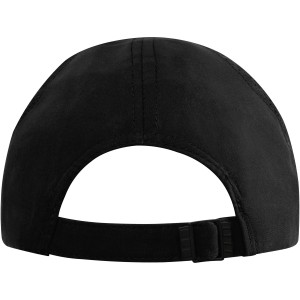 Morion 6 panel GRS recycled cool fit sandwich cap, Solid bla (Hats)