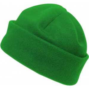 Polyester fleece (200 gr/m2) beanie Elliana, green (Hats)