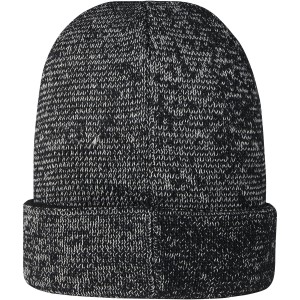 Rigi reflective beanie, Solid black (Hats)