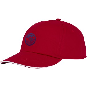 Styx 5 panel sandwich cap, red (Hats)