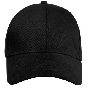 Trona 6 panel GRS recycled cap, Solid black (Hats)