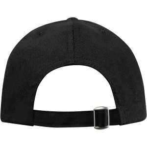 Trona 6 panel GRS recycled cap, Solid black (Hats)