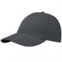 Trona 6 panel GRS recycled cap, Storm grey