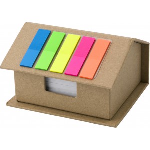 Cardboard memo holder Marnie, brown
