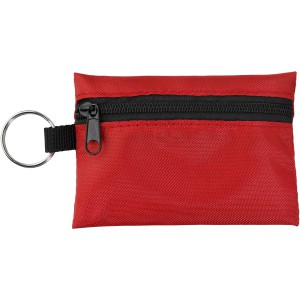Valdemar 16-piece first aid keyring pouch, Red (Healthcare items)