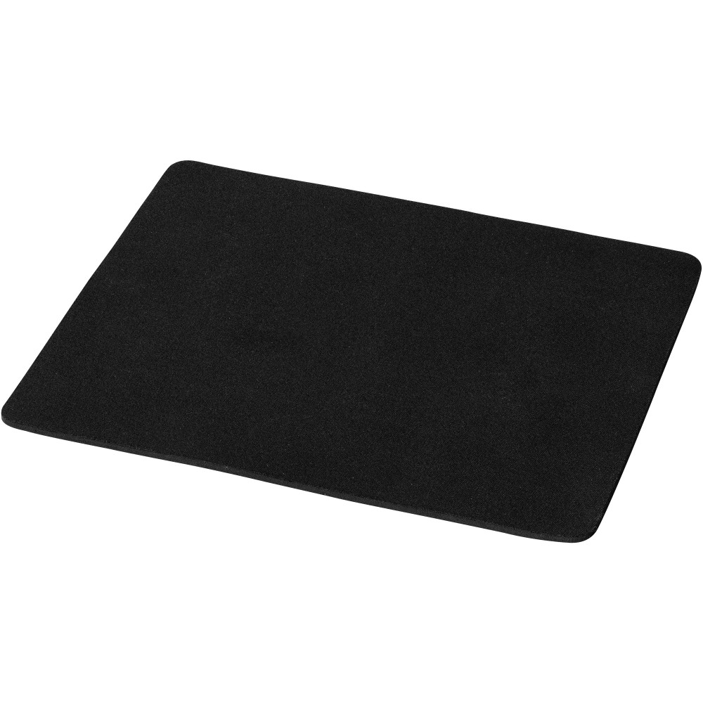 Printed Heli flexible mouse pad, solid black (Office desk equipment)