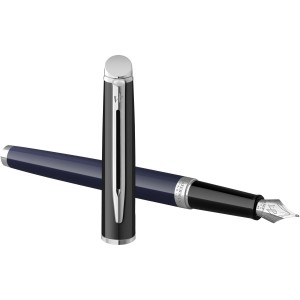 Hemisphere colour blocking fountain pen with palladium trim, (Metallic pen)