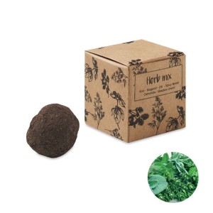 Herb seed bomb in carton box (unknown)