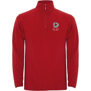 Himalaya men's quarter zip fleece jacket, Red (Polar pullovers)