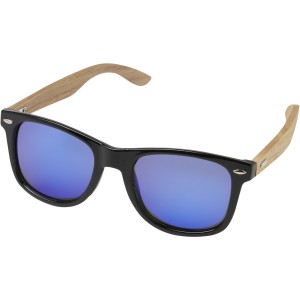 Hiru rPET/wood mirrored polarized sunglasses in gift box, Wo (Sunglasses)