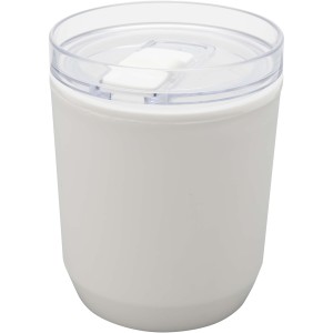 Hudson 180 ml recycled plastic double-wall tumbler, White