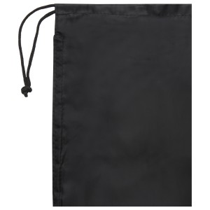 Huggy fleece blanket with drawstring carry pouch, solid black (Blanket)