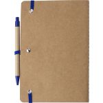 Recycled carton notebook (A5) Theodore, cobalt blue