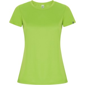 Imola short sleeve women's sports t-shirt, Lime