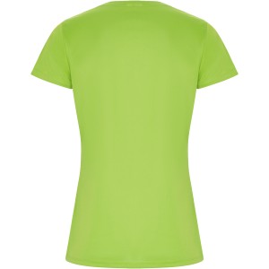 Imola short sleeve women's sports t-shirt, Lime / Green Lime (T-shirt, mixed fiber, synthetic)