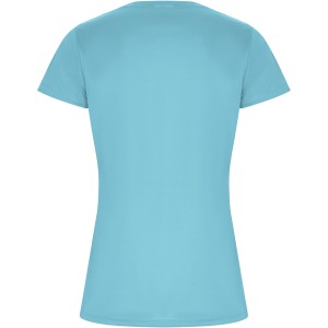 Imola short sleeve women's sports t-shirt, Turquois (T-shirt, mixed fiber, synthetic)