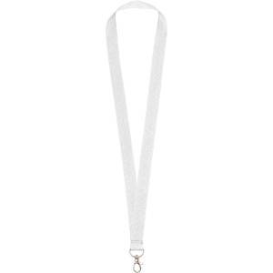 Impey lanyard with convenient hook, White