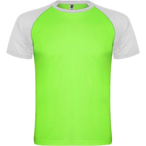 Indianapolis short sleeve unisex sports t-shirt, Fluor Green, White