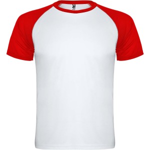 Indianapolis short sleeve unisex sports t-shirt, White, Red