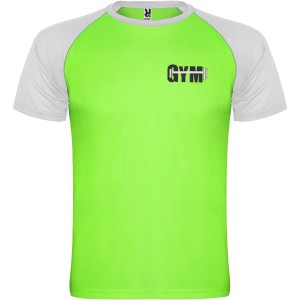 Indianapolis short sleeve unisex sports t-shirt, Fluor Green, White (T-shirt, mixed fiber, synthetic)