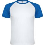Indianapolis short sleeve unisex sports t-shirt, White, Royal blue (R66508Q)