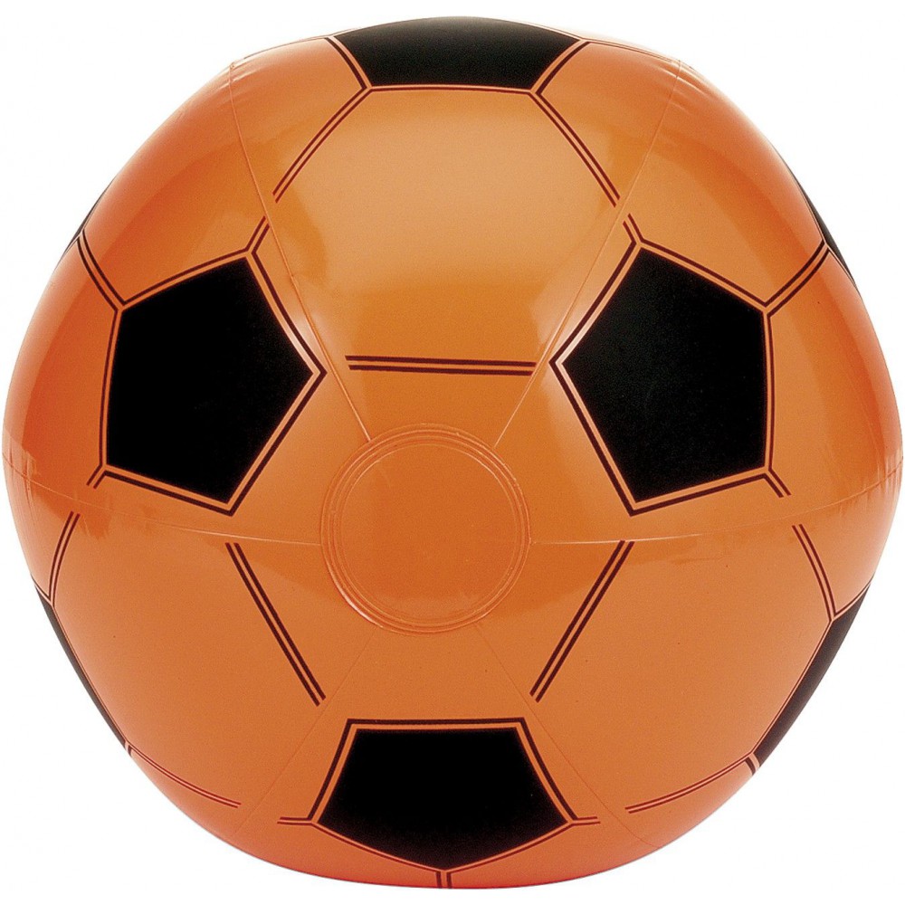 Printed Inflatable football, orange (Beach equipment)