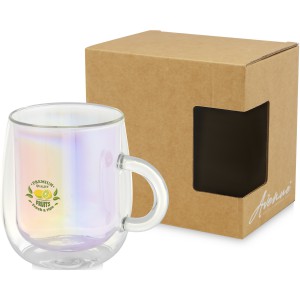 Iris 330 ml glass mug, Multi-colour (Mugs)