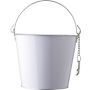 Iron and aluminium ice bucket Corey, white