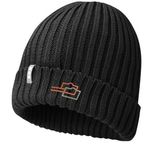 Ives organic beanie, Solid black (Hats)