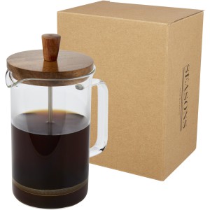 Ivorie 600 ml coffee press, Transparent, Wood (Kitchen glass)