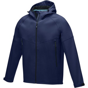 Coltan men's GRS recycled softshell jacket, Navy (Jackets)