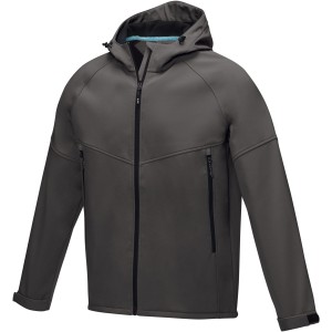 Coltan men's GRS recycled softshell jacket, Storm grey (Jackets)