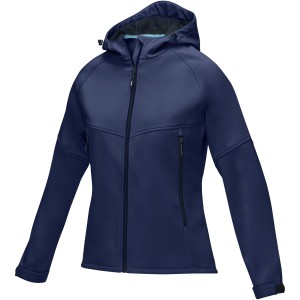 Coltan women's GRS recycled softshell jacket, Navy (Jackets)