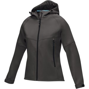 Coltan women's GRS recycled softshell jacket, Storm grey (Jackets)
