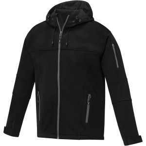 Elevate Match men's softshell jacket, Solid black (Jackets)