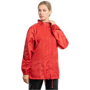 Escocia unisex lightweight rain jacket, Solid black (Jackets)