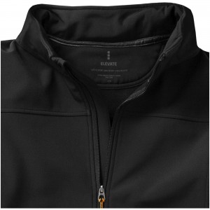 Langley softshell jacket, solid black (Jackets)