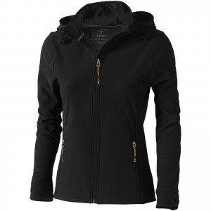 Langley softshell ladies jacket, solid black (Jackets)