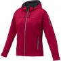 Match women's softshell jacket, Red