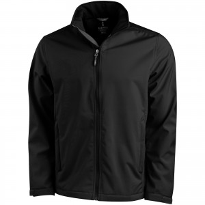 Maxson softshell jacket, solid black (Jackets)